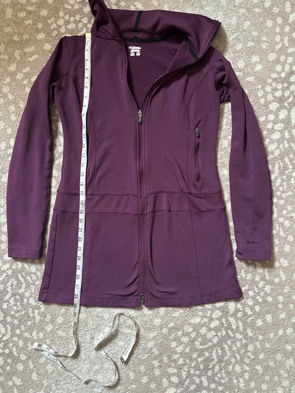 Columbia Women's Long Softshell Jacket in Plum size medium